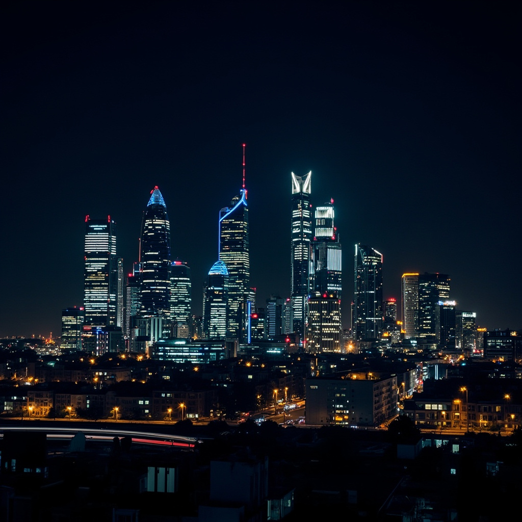 莫斯科城市夜景